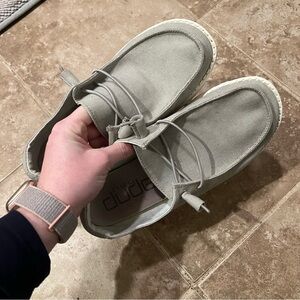 Hey Dude Gray Slip On Shoes